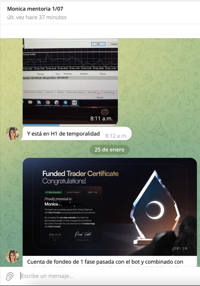 Chat - M&oacute;nica, cuenta fondeada con Orion